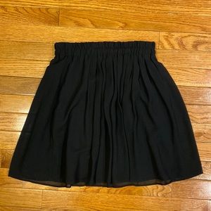 Loft Pull-On Black Skirt